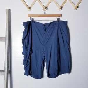 COLUMBIA MEN'S OMNI-SHADE BLUE SHORTS SIZE 42
